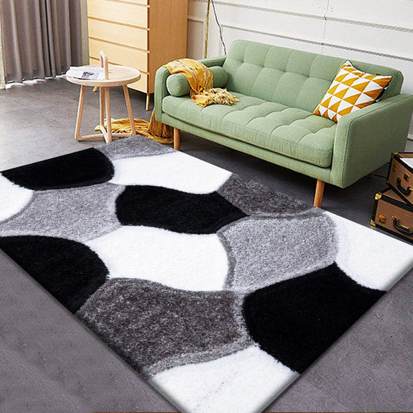 BEACHSIDE HOME DECORE LTD Modern Black/White Rug Wayfair.co.uk